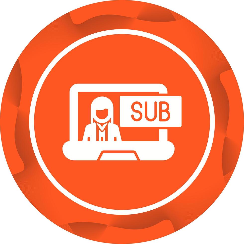 Subscriber Model Vector Icon