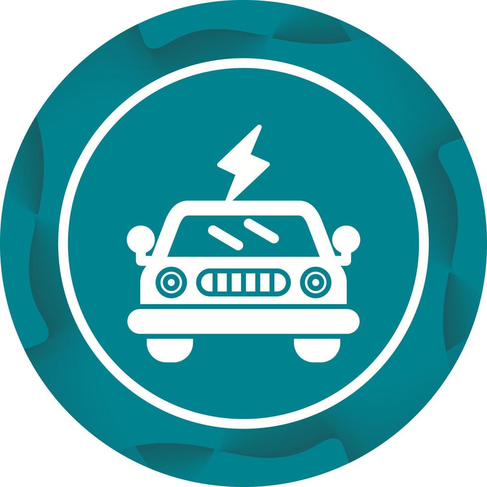 Electric Car Vector Icon