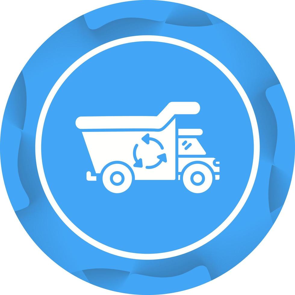 Recycling Truck Vector Icon