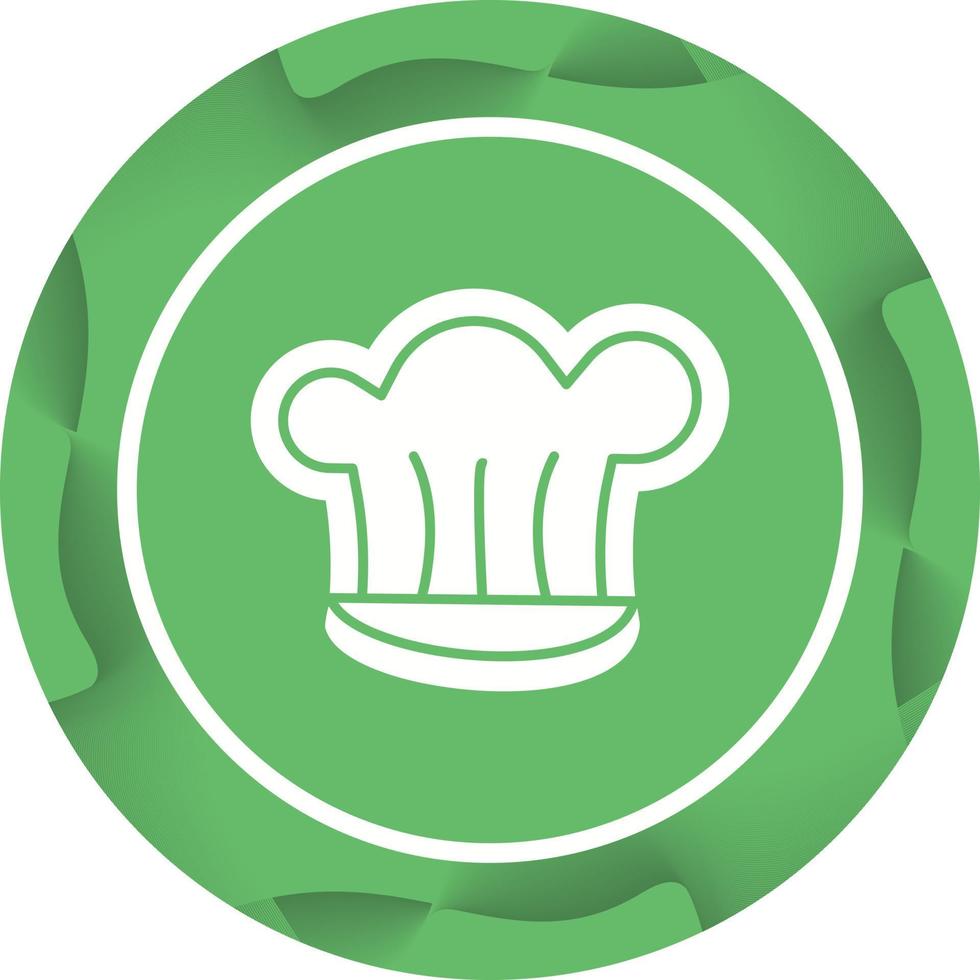 icono de vector de sombrero de chef