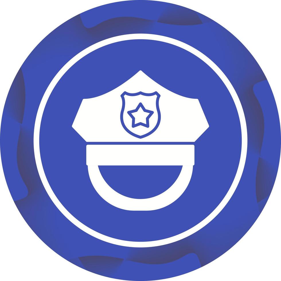 icono de vector de sombrero de policía