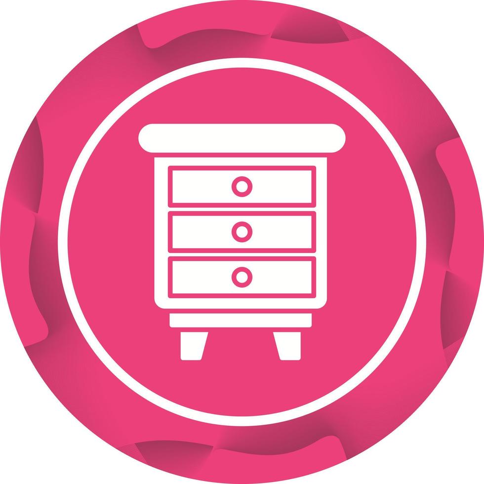 Chest Of Drawers Vector Icon