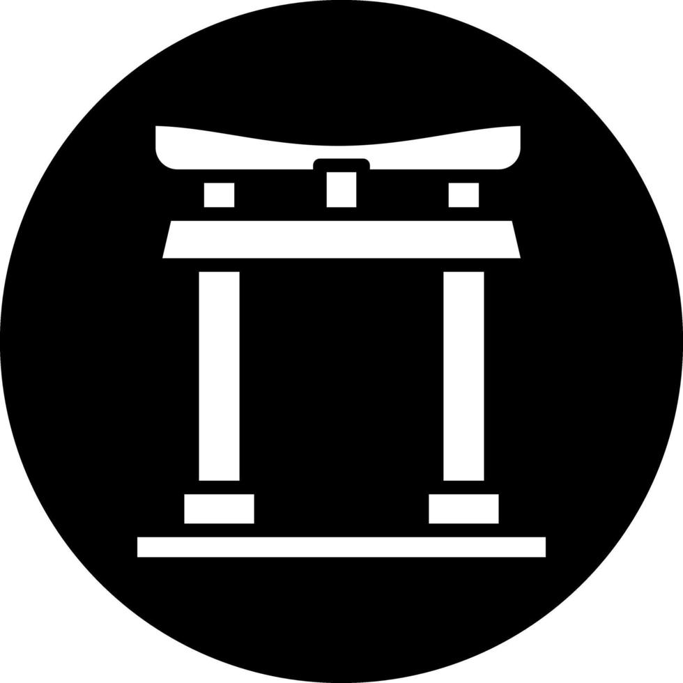 Torii Gate Vector Icon Design