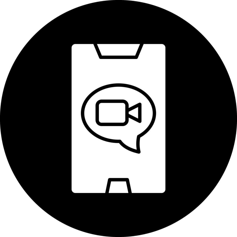 Video Call Vector Icon Design