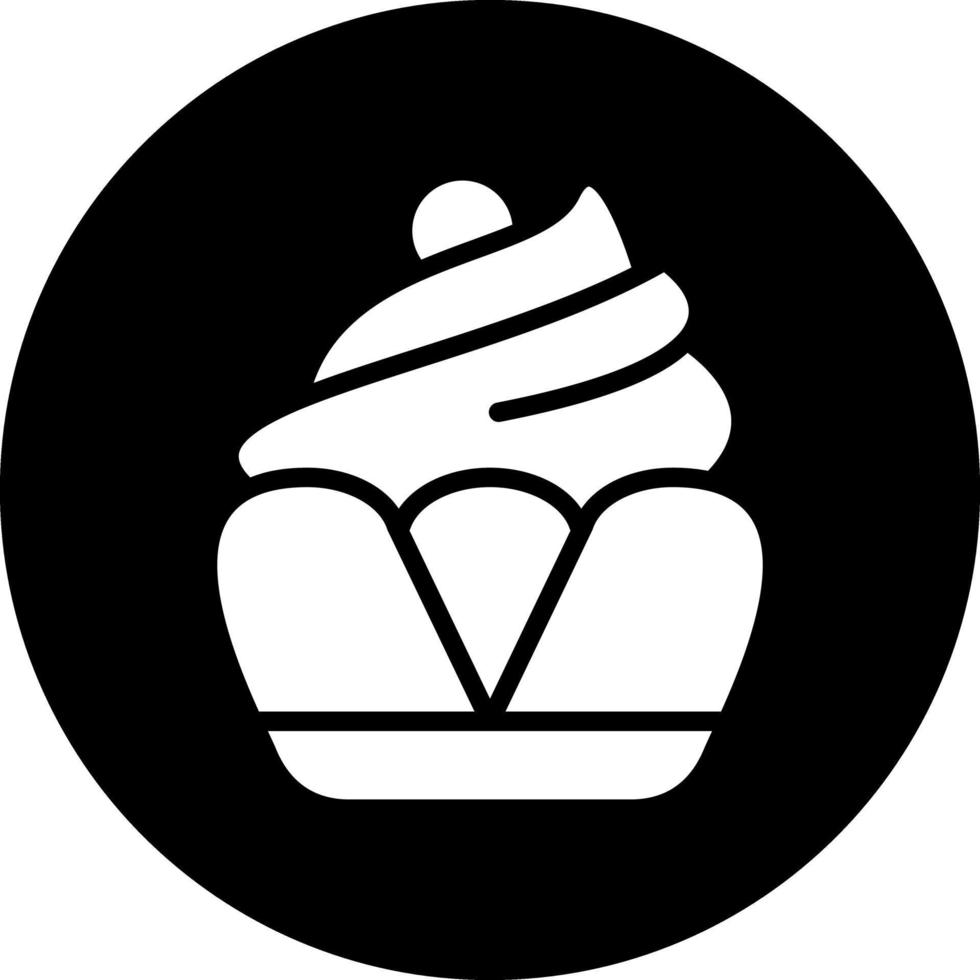 diseño de icono de vector de cupcake