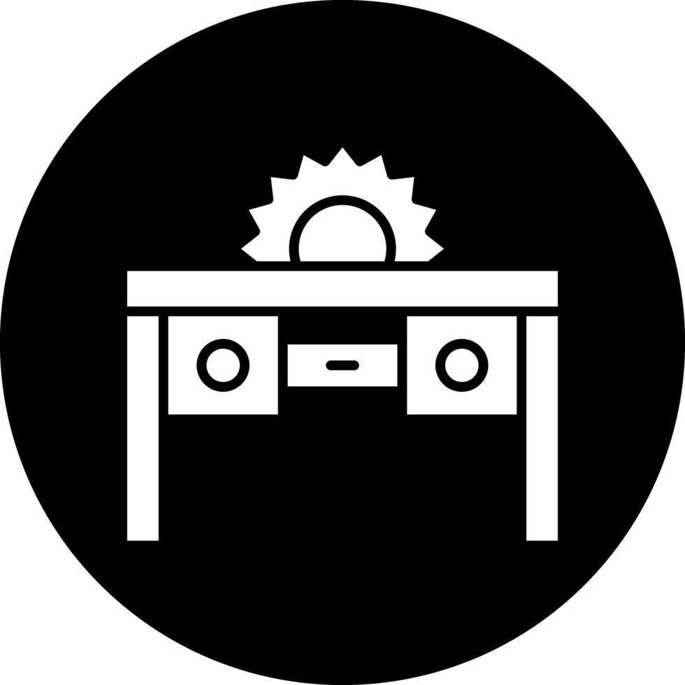 Table Saw Vector Icon Design