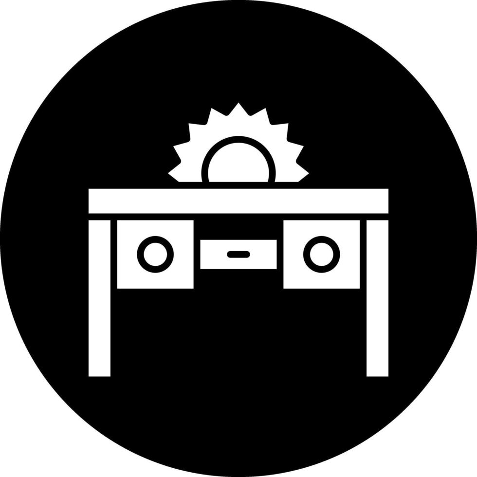 Table Saw Vector Icon Design