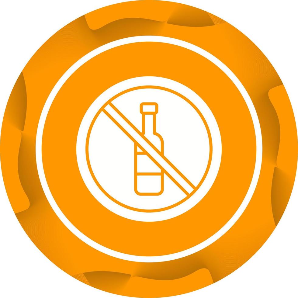 No Alcohol Vector Icon