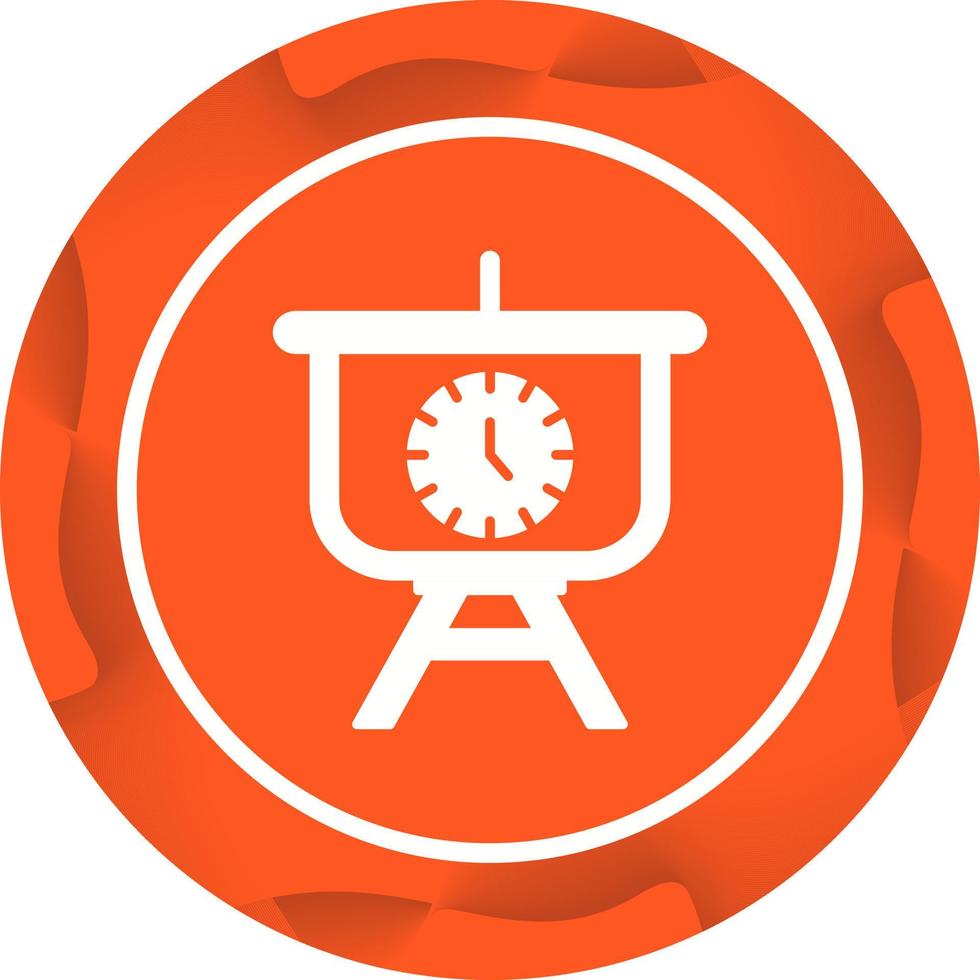 Time Manage Presentation Vector Icon