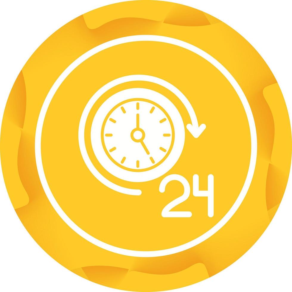 24 Hours Vector Icon