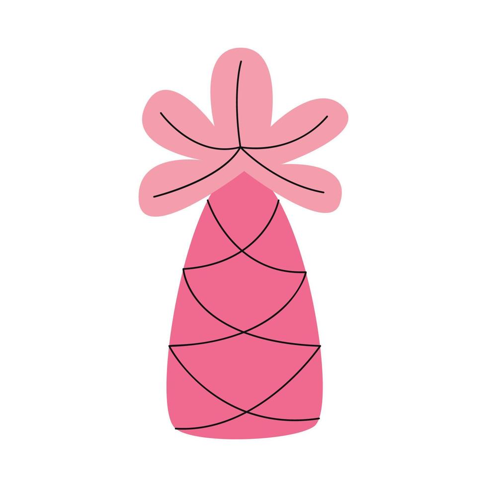 Flat hand drawn vector illustration of palm