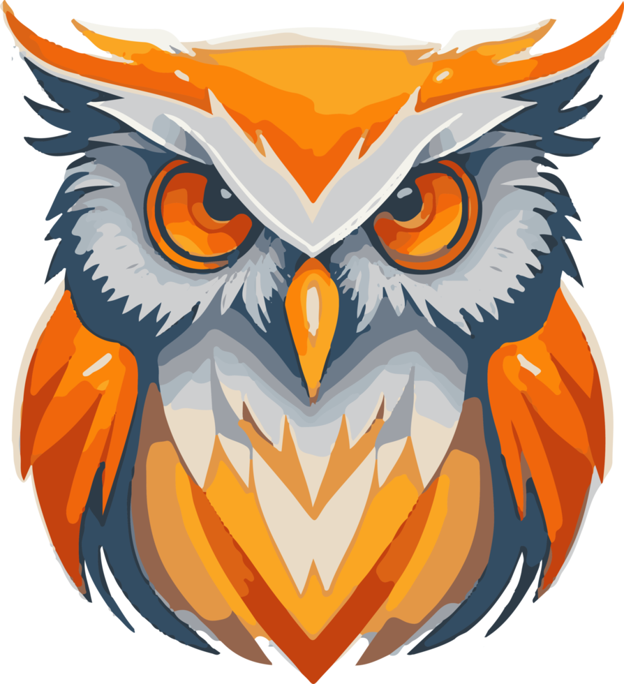 Owl Animal Logo Macot png