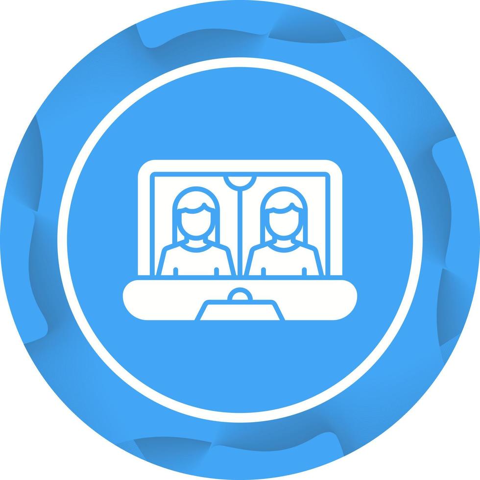 Online Meeting Vector Icon