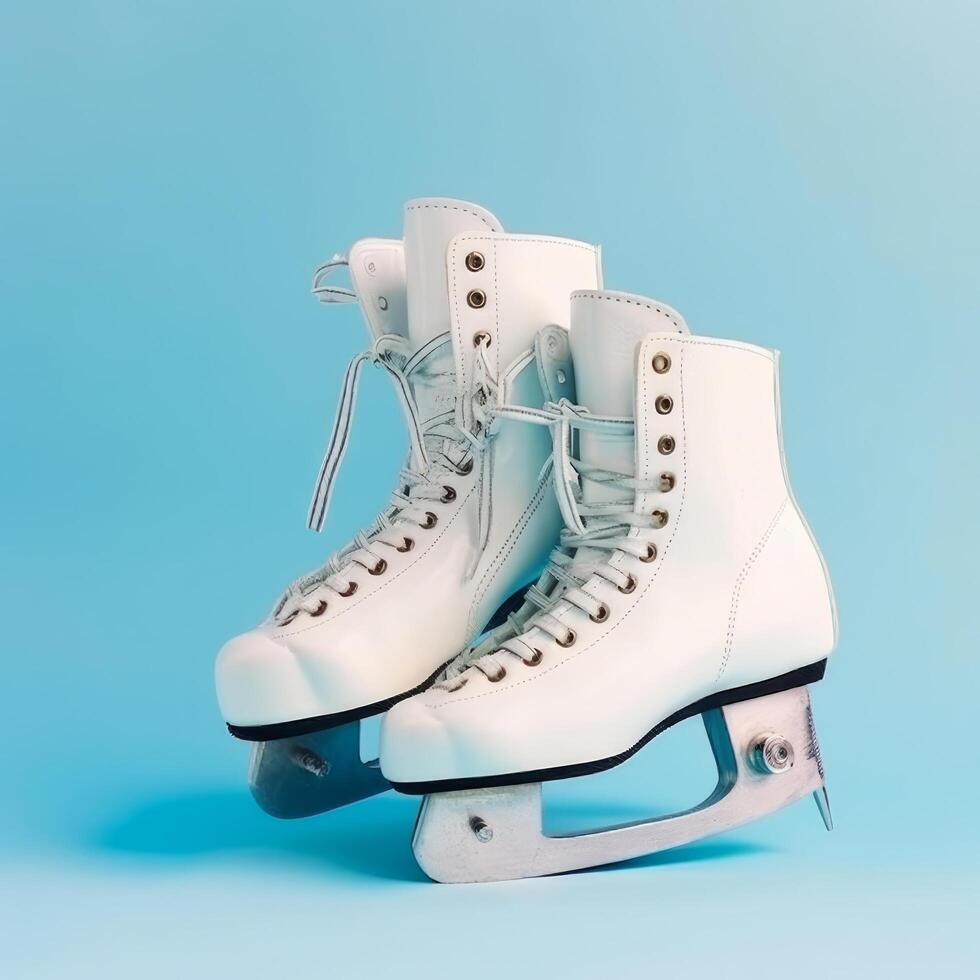 Ice skates. Illustration photo