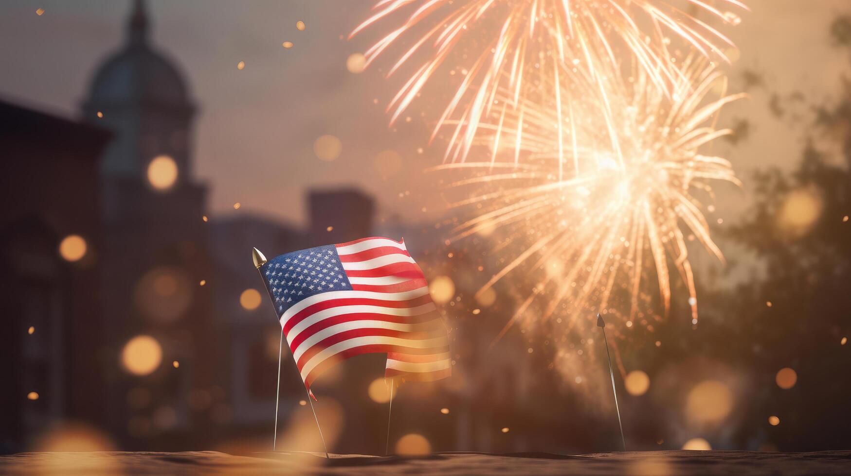 USA celebrating holiday background. Illustration photo