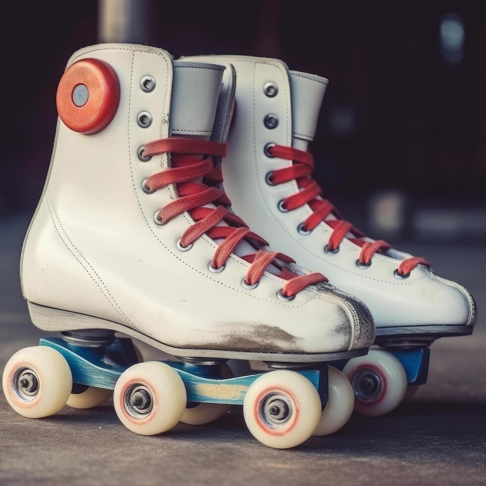 Roller skate shoes. Illustration photo