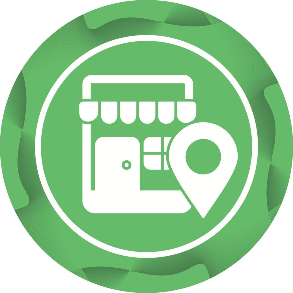 Shop Location Vector Icon