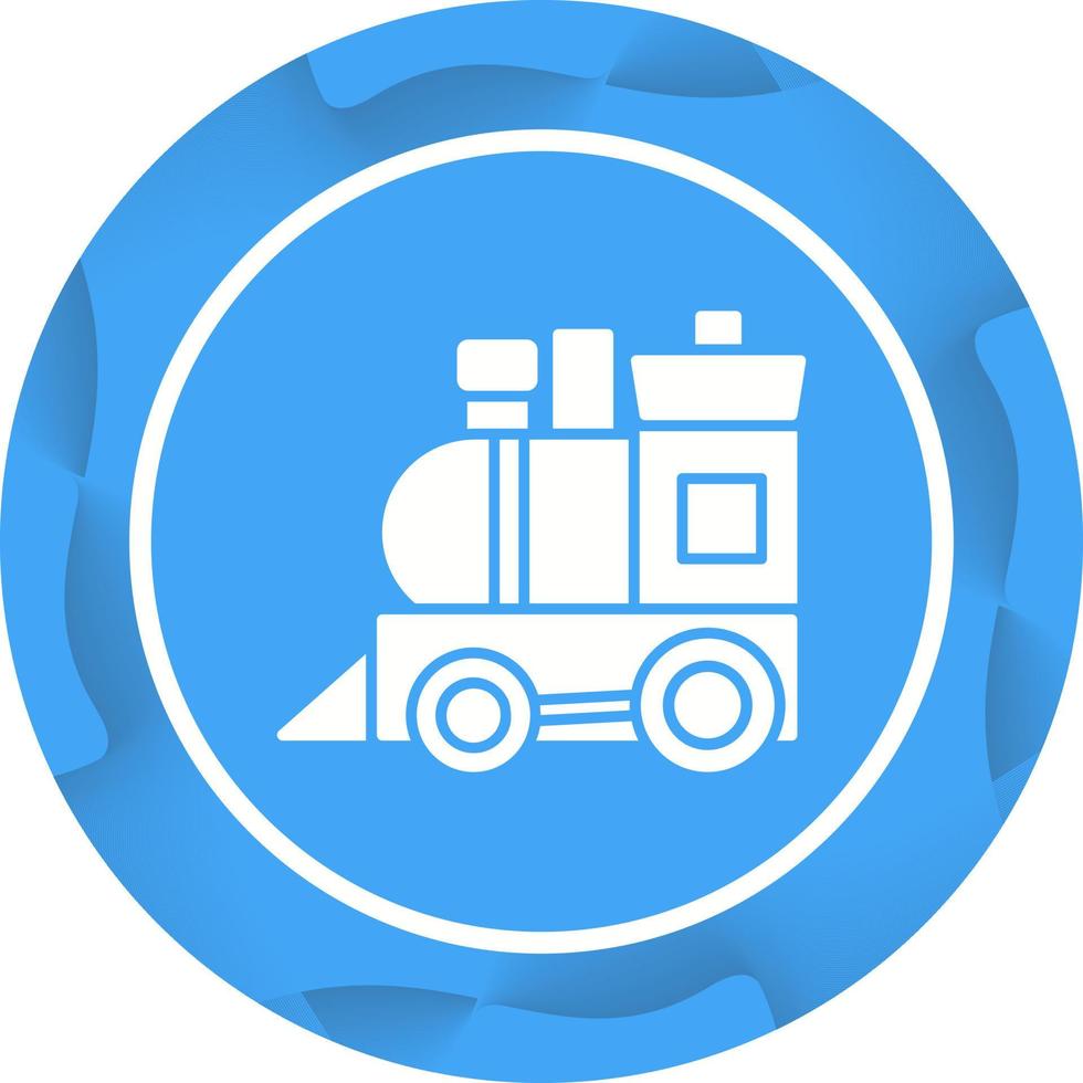 icono de vector de tren de juguete