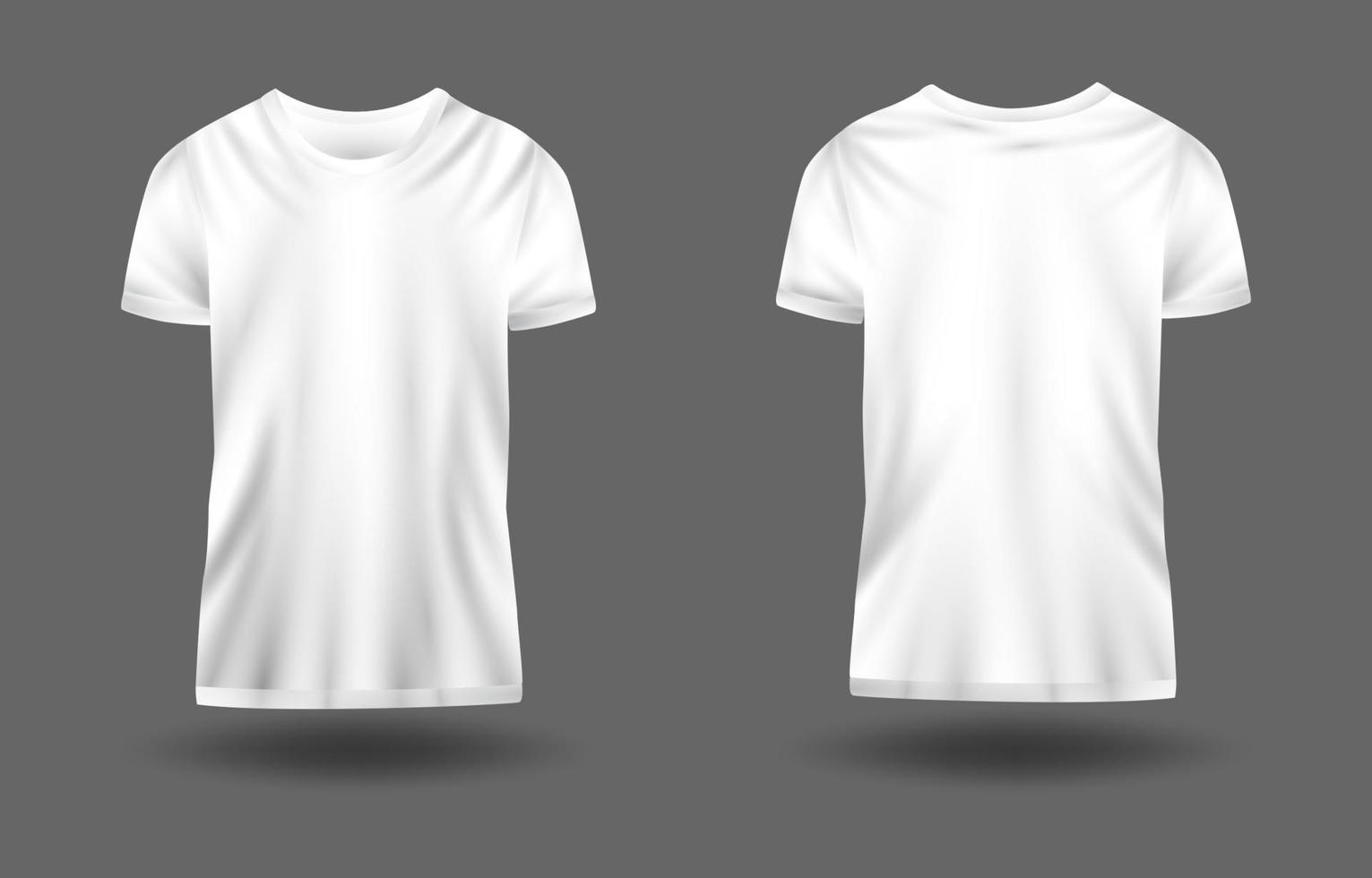 White 3D Tshirt Mockup vector