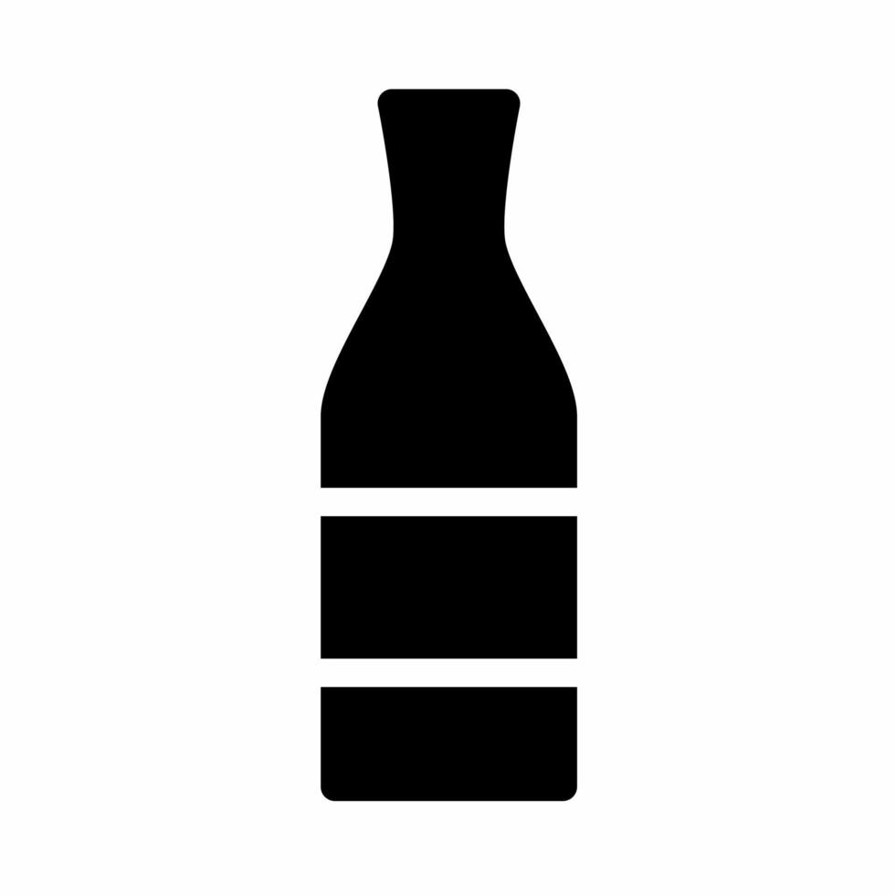 botella icono vector sencillo ilustración. valores vector.