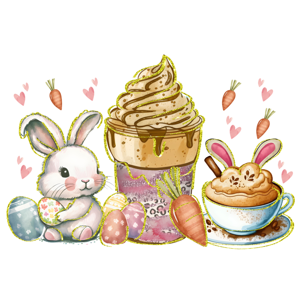 Sweet Easter Coffee Designs 22989883 PNG