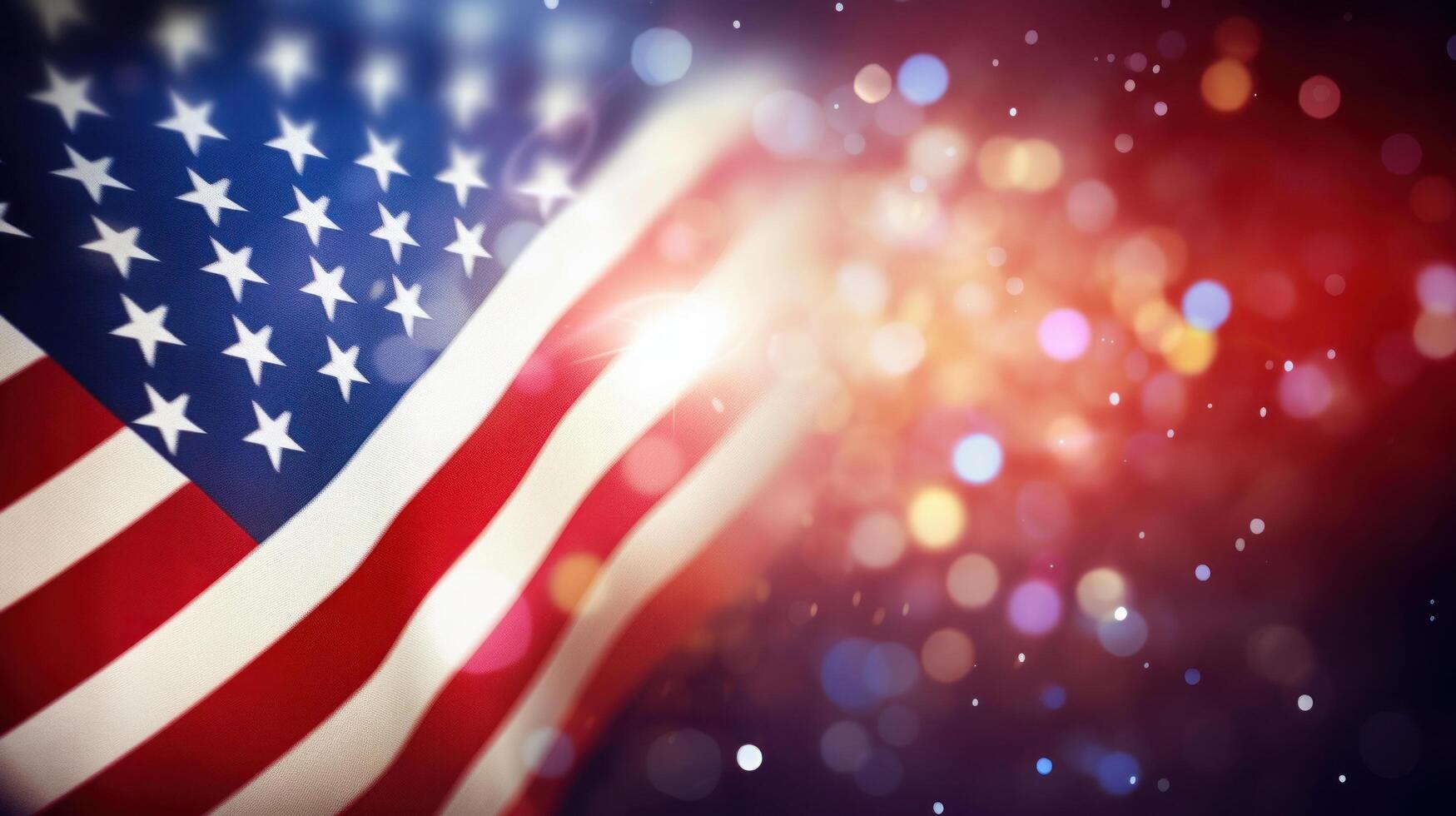 USA flag background. Illustration photo