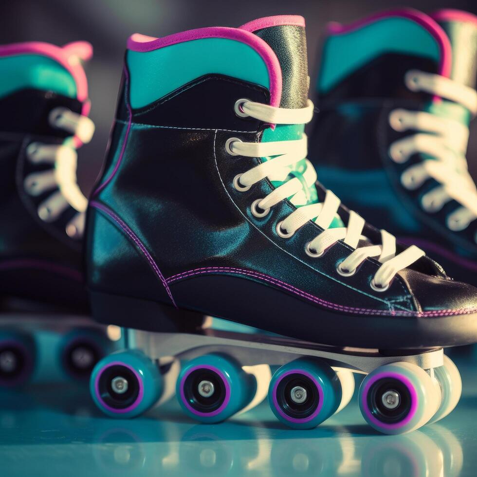 Roller skate shoes. Illustration photo