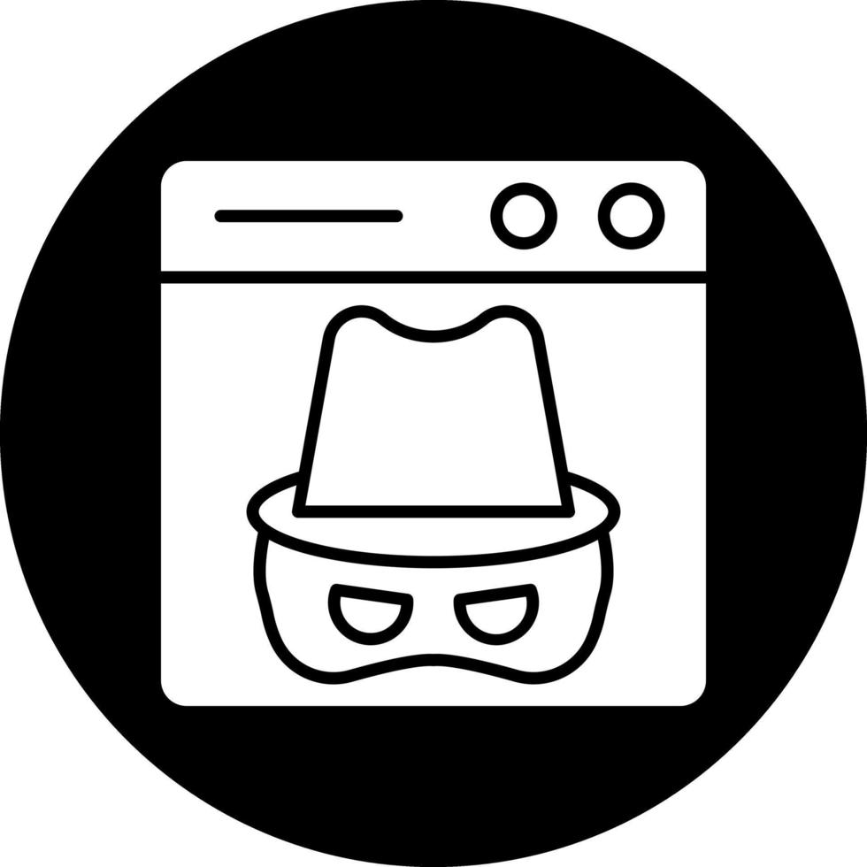 Dark Web Vector Icon Design