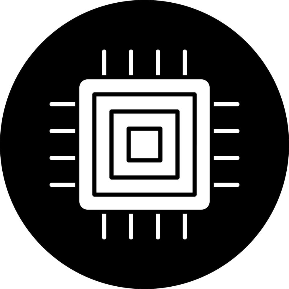 Microprocessor Vector Icon Design