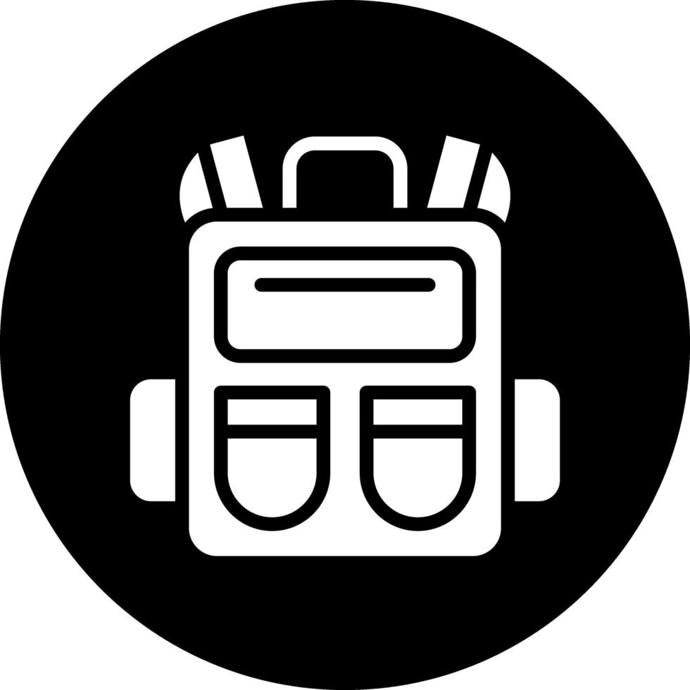 Backpack Vector Icon Design