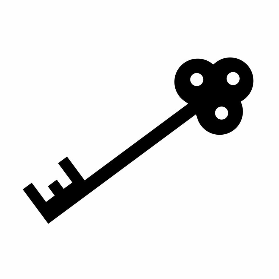 Key icon vector simple illustration. Stock vector.