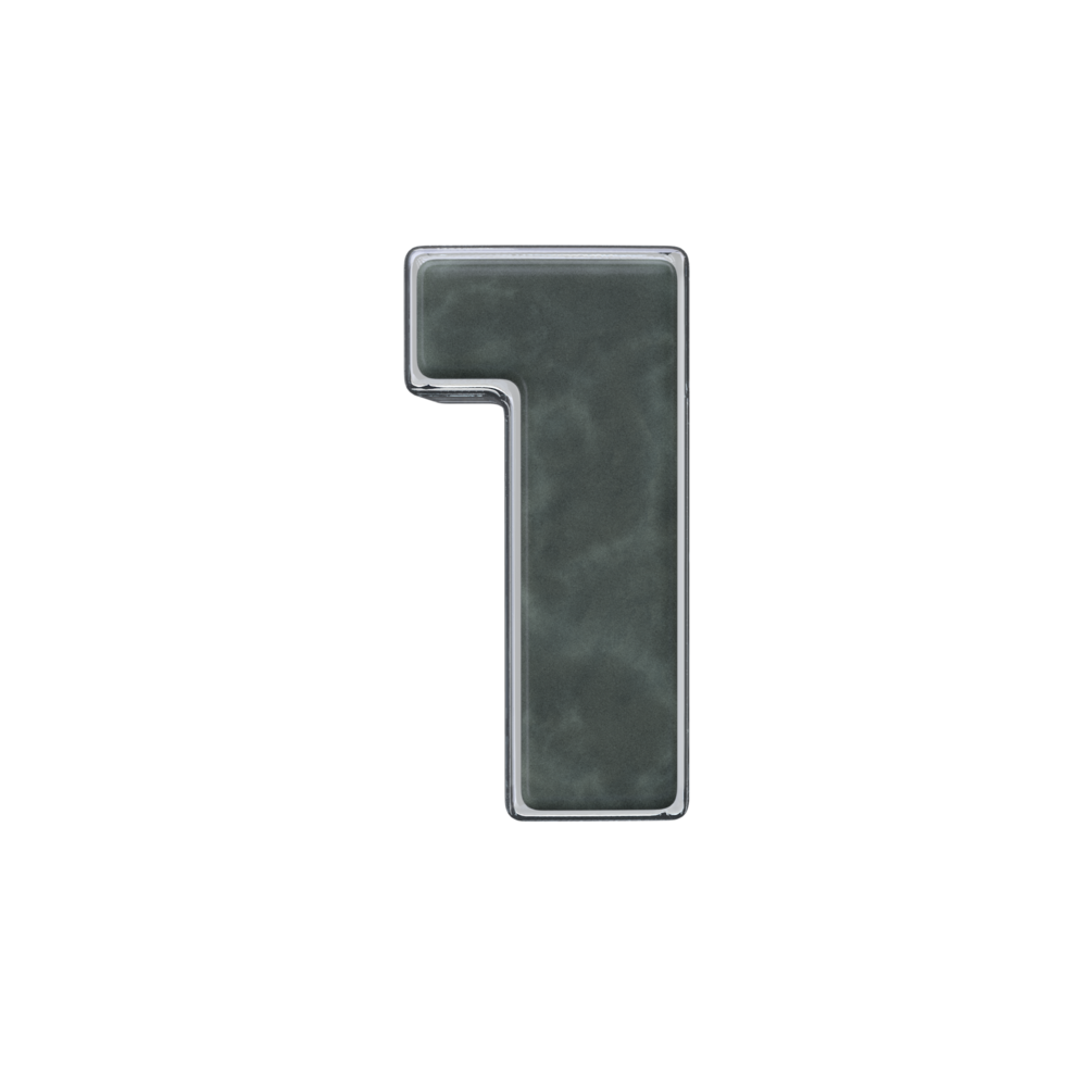 Number 1 3D render transparent background 22990699 PNG
