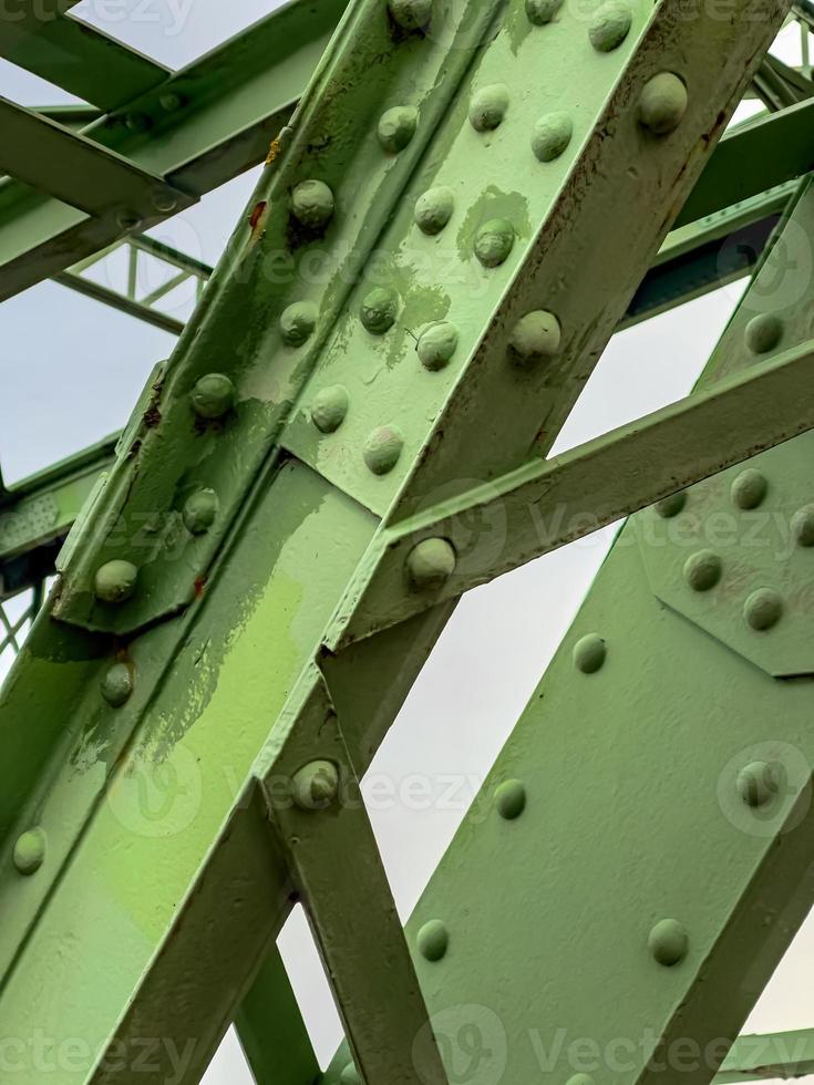 Detail of Maria Valeria Bridge over Danube, connecting the Slovak Shturovo with the Hungarian Ostrihom photo