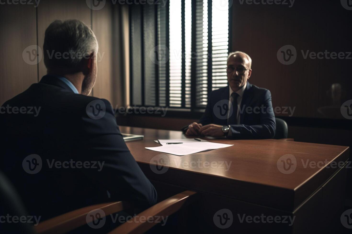 Job interview scene of job recruitment photo realism created with AI tools