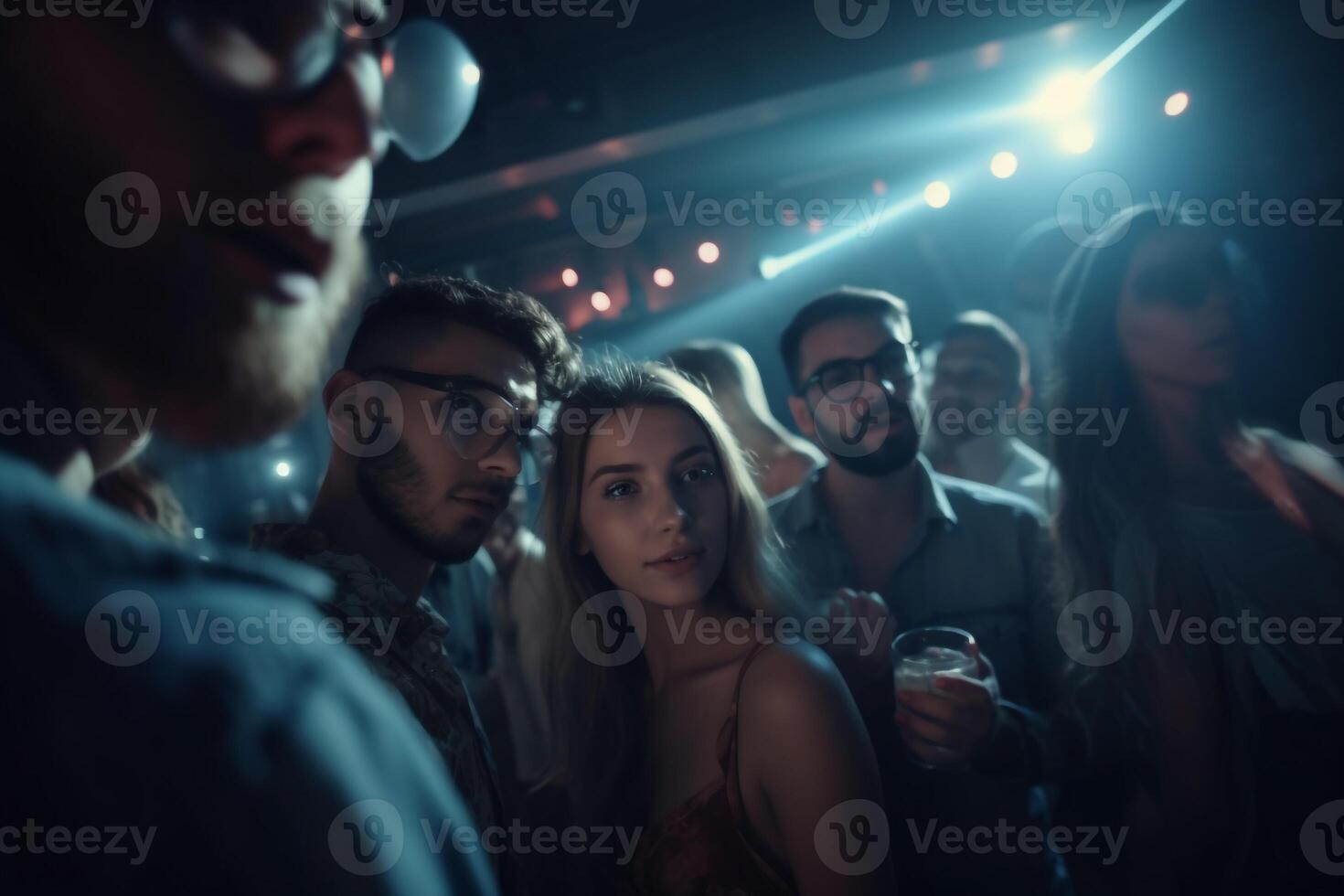 Party Time, Joyful Illustration of Birthday Celebration created with AI tools photo