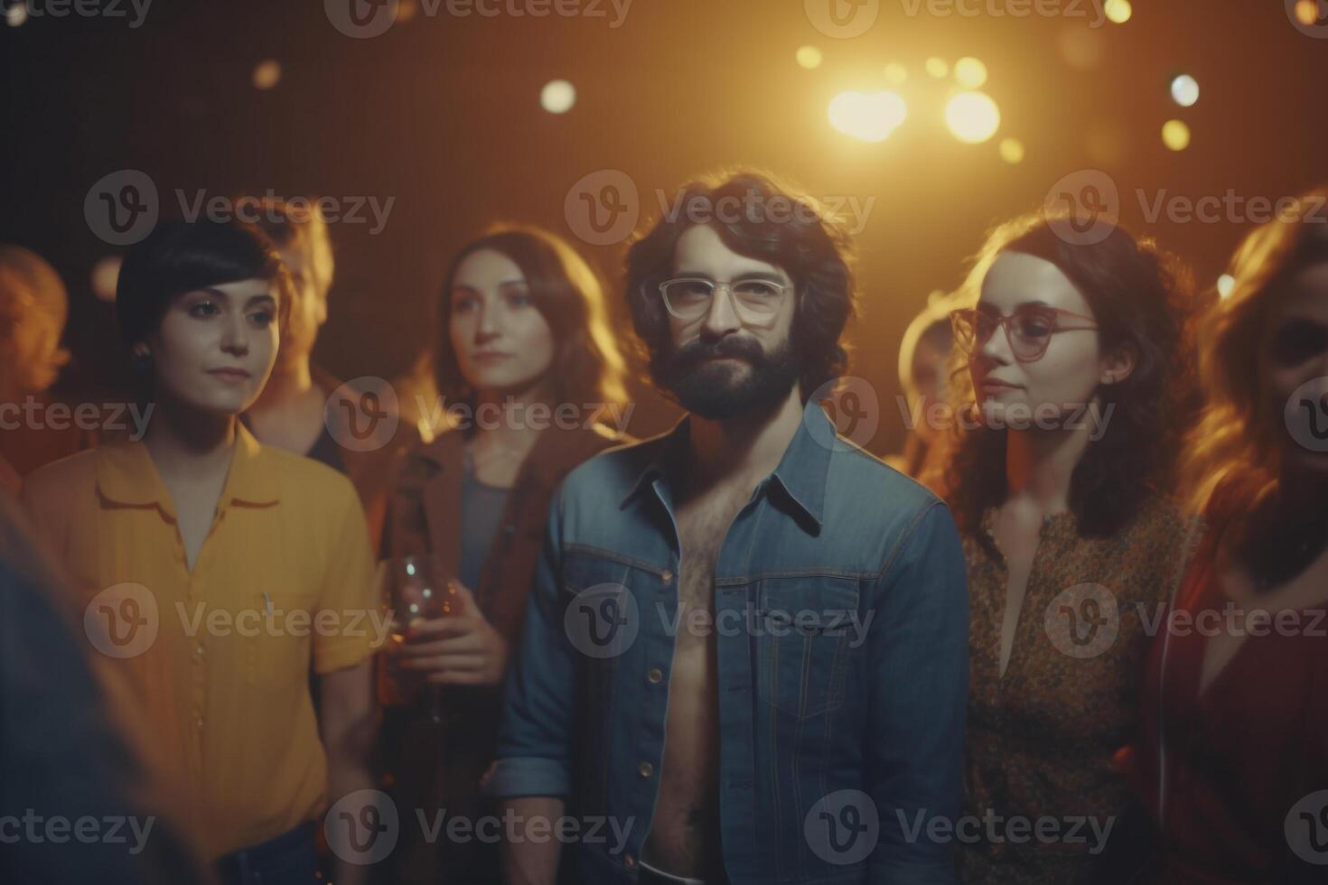 Party Time, Joyful Illustration of Birthday Celebration created with AI tools photo