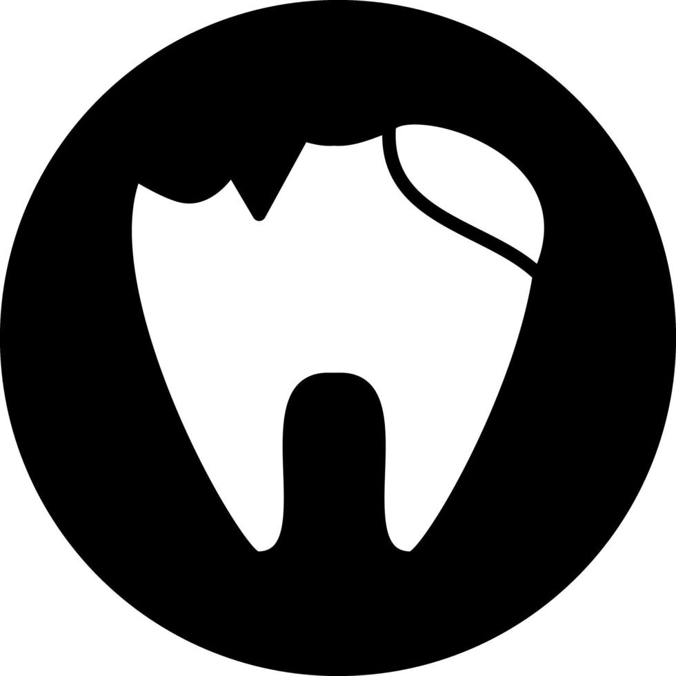 diente decaido vector icono diseño