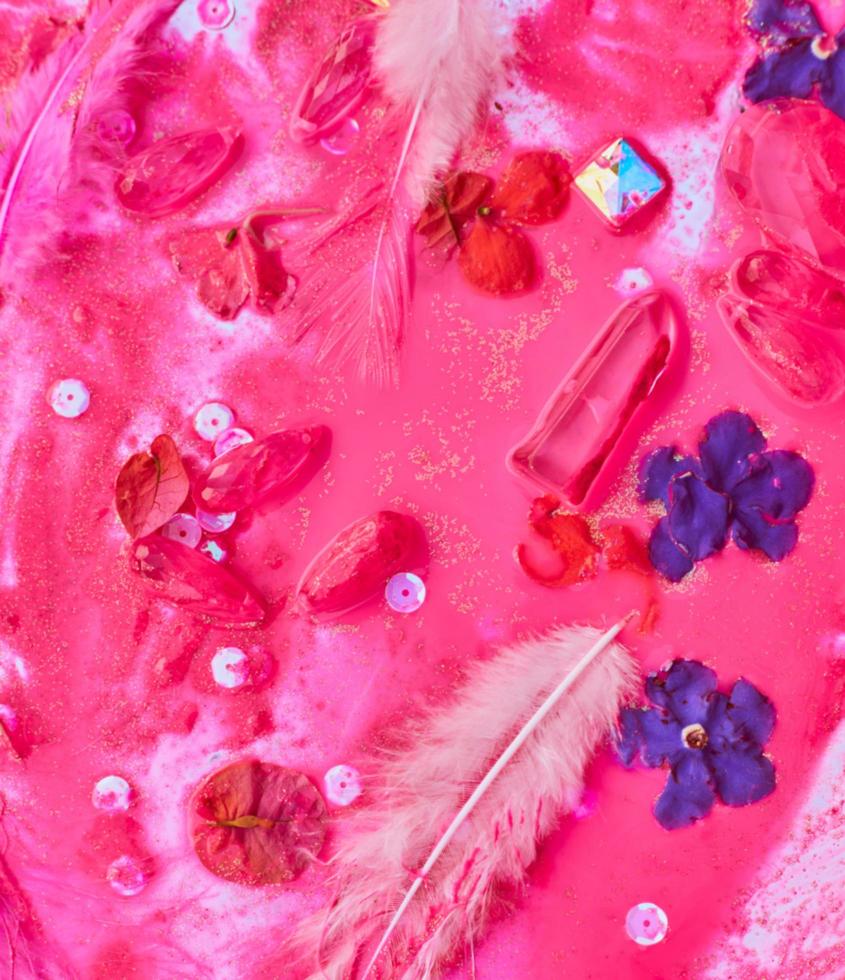 hot pink background photo