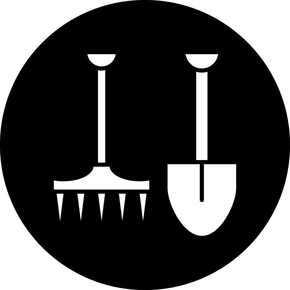diseño de icono de vector de herramientas de jardinería