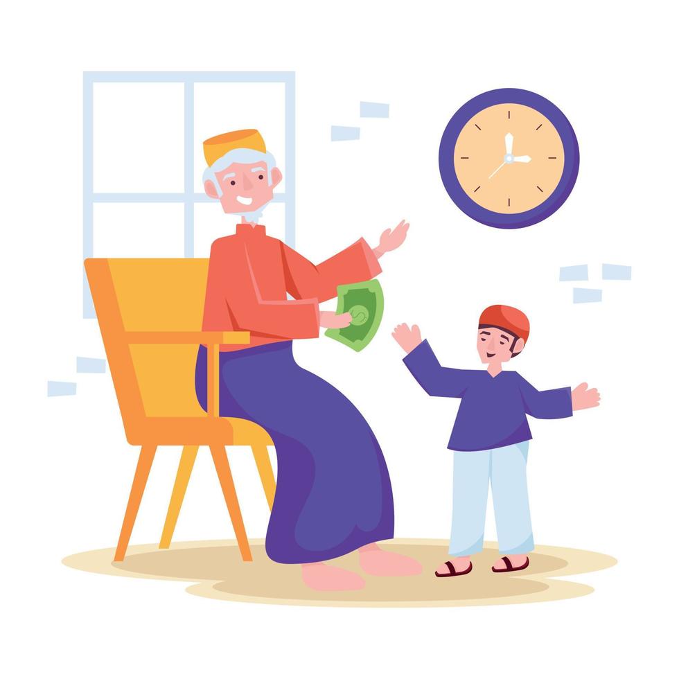 Trendy Giving Money vector