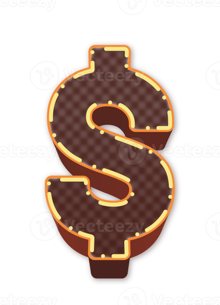 3d brown symbol png