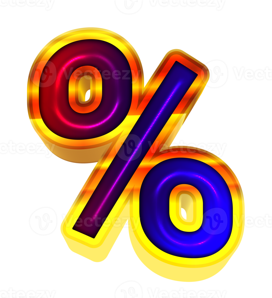 3d modern gradient symbol png