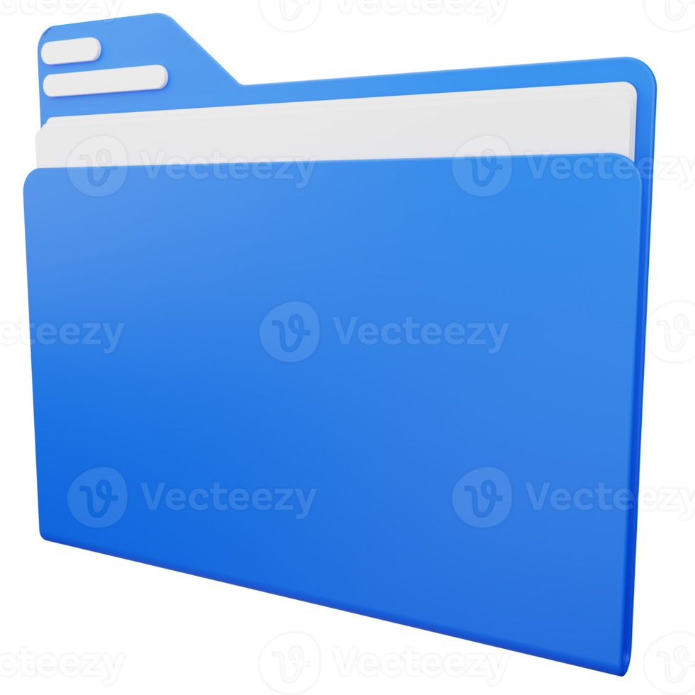 Folder Document Paperwork 3D Illustration png