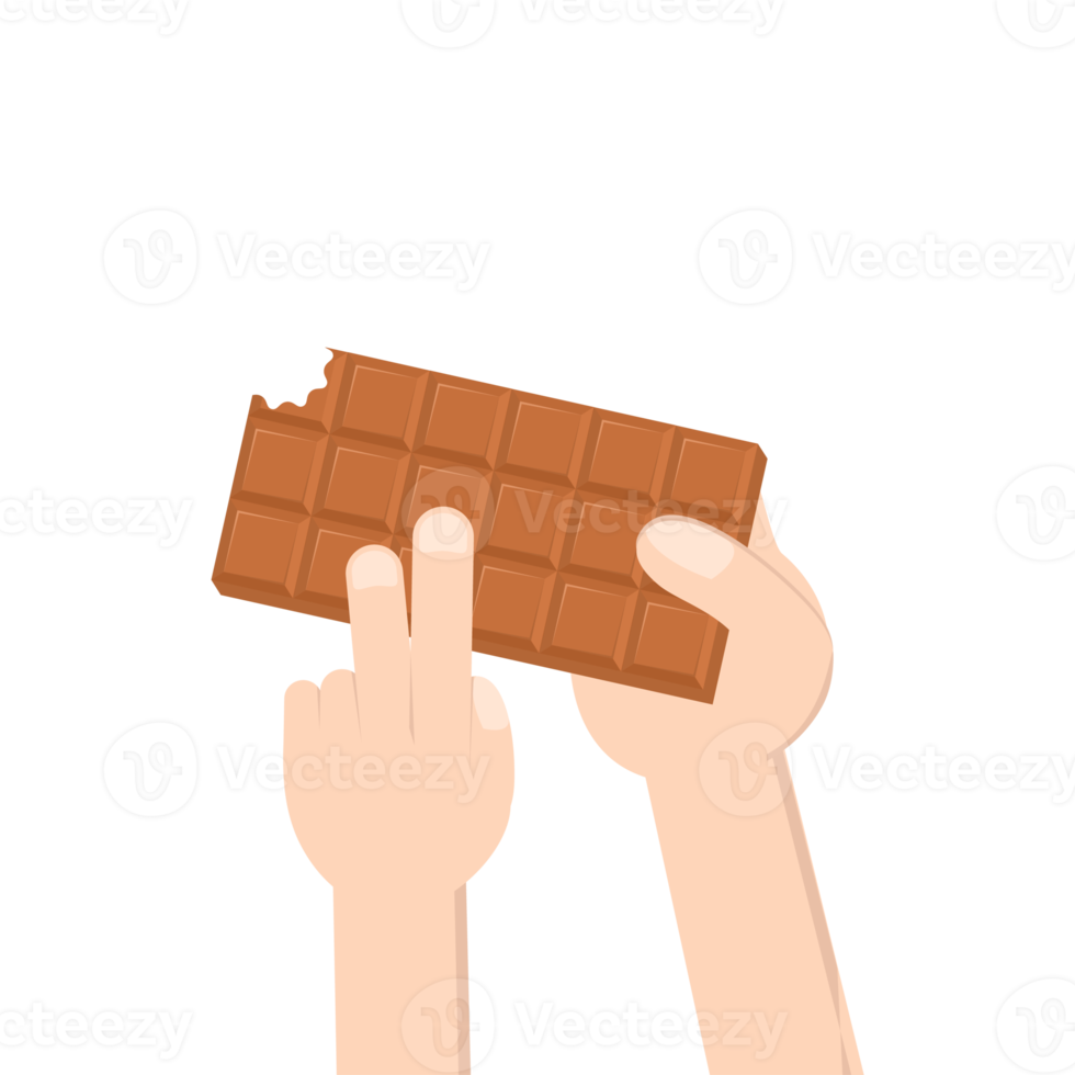 hand holding chocolate bar sweet dessert snack bakery brown png