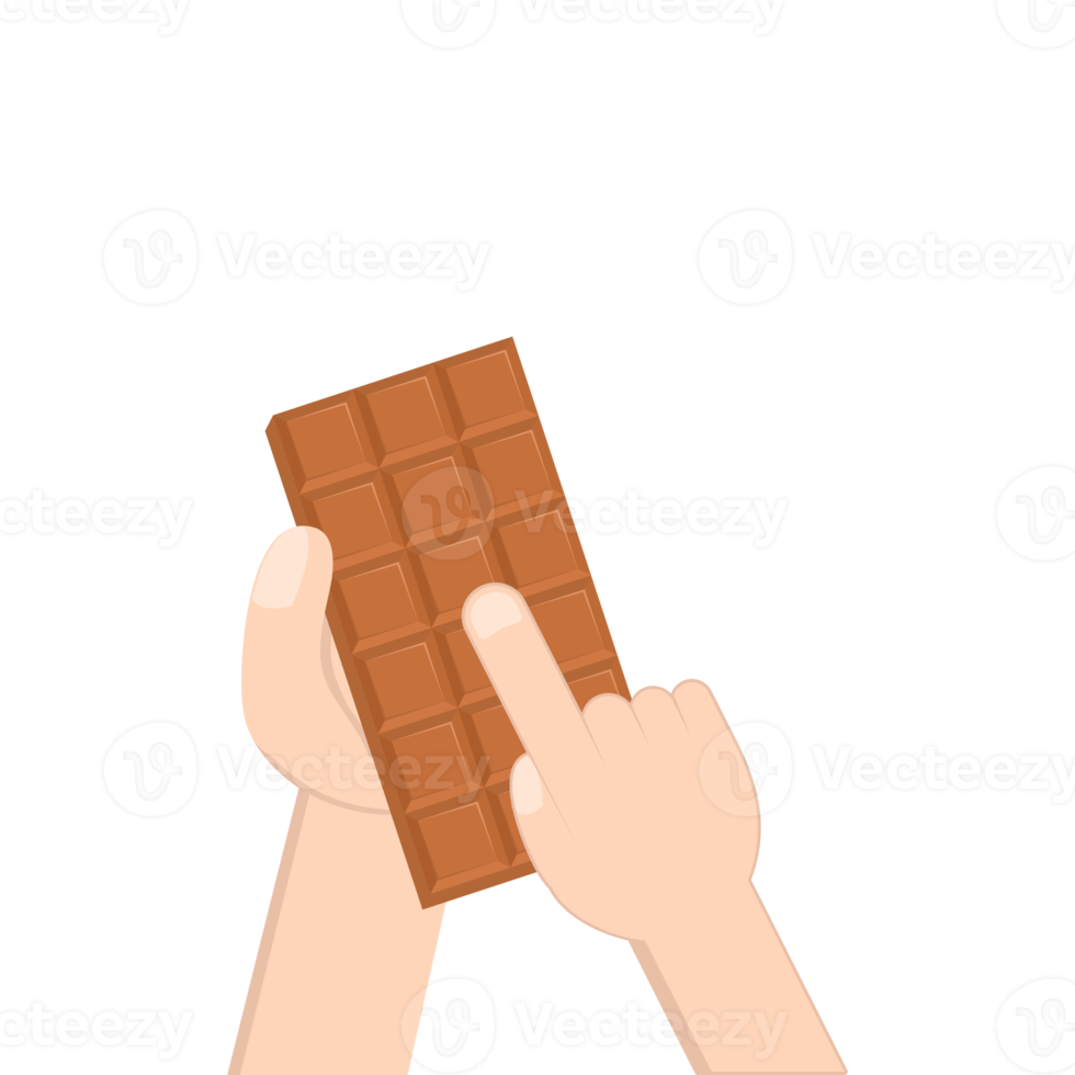 hand holding chocolate bar sweet dessert snack bakery brown png