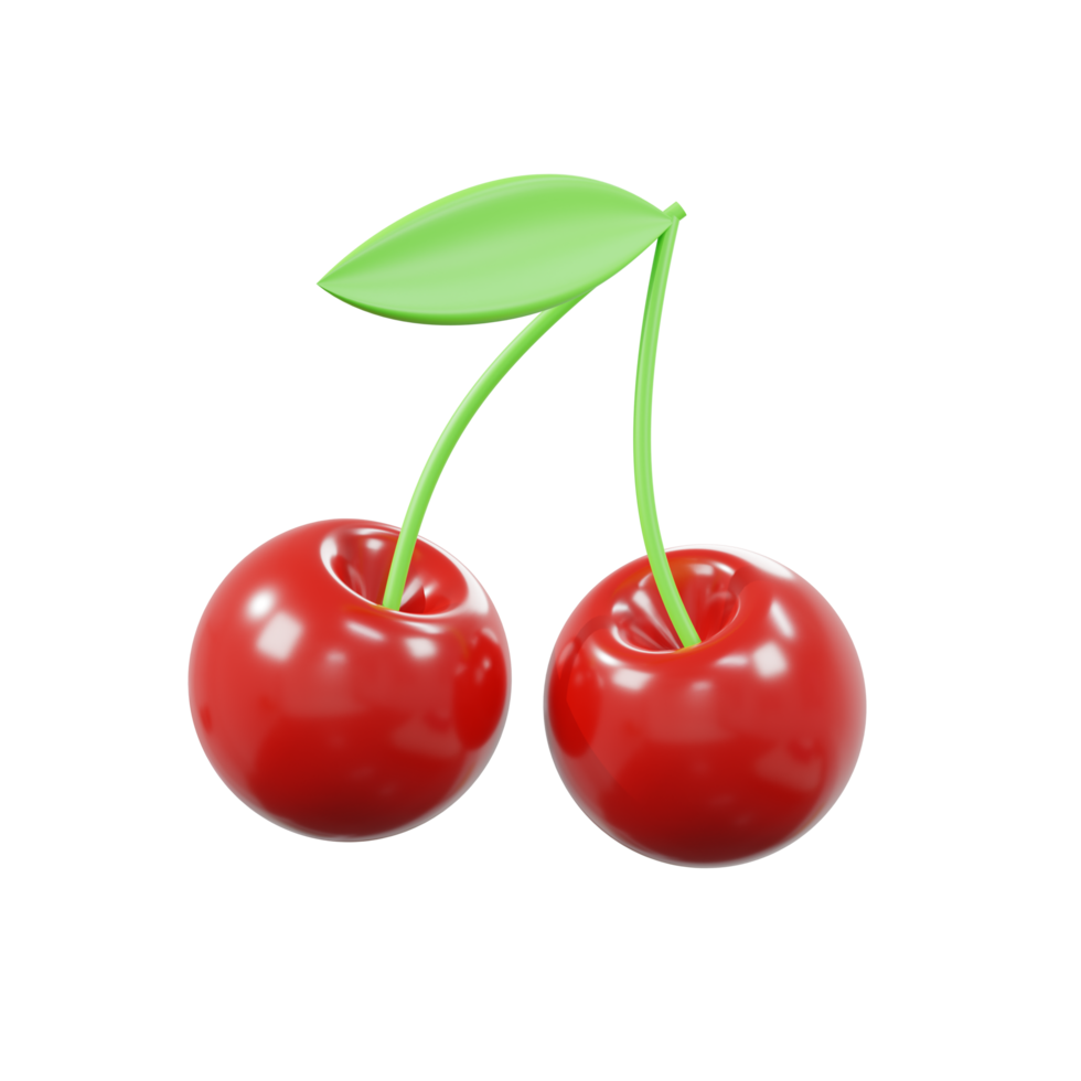 3d icon rendering cherry png