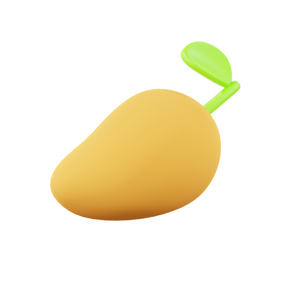 3d icoon renderen mango png