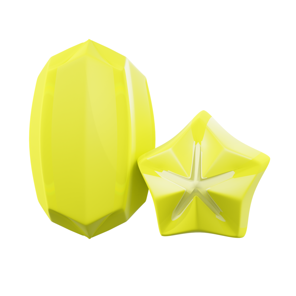 3d icon rendering starfruit png