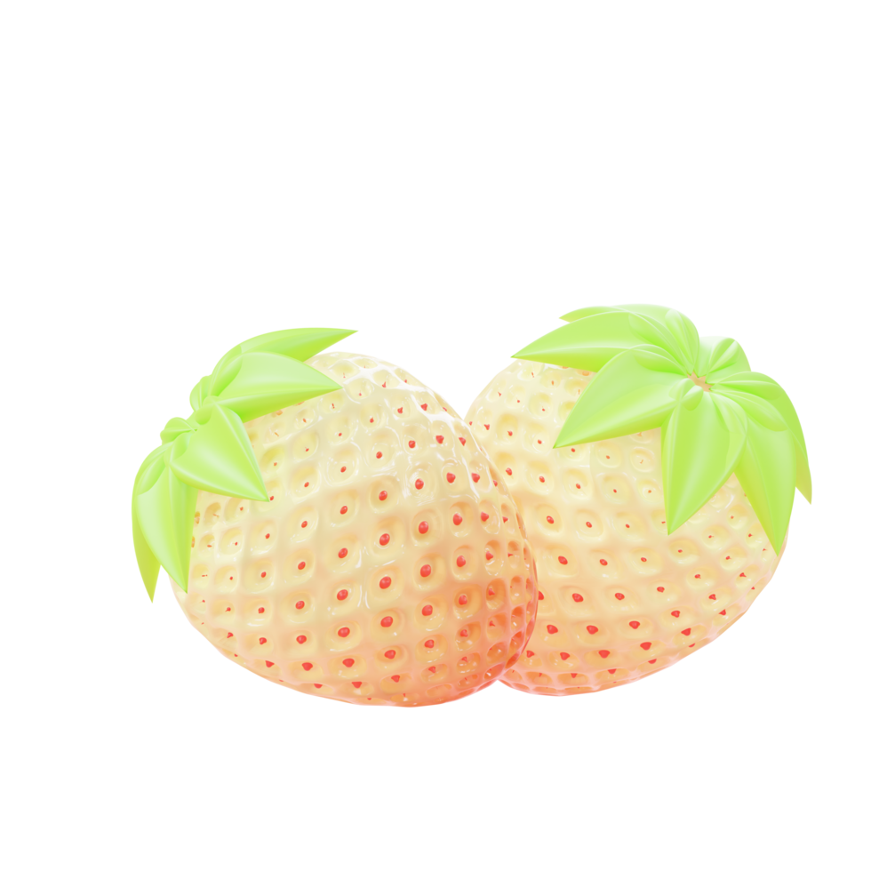 3d icon rendering pineberry png