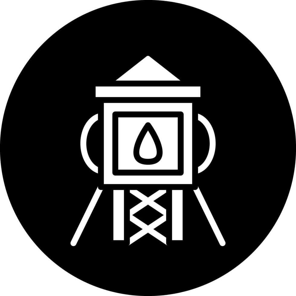 Water Tower Vector Icon Design